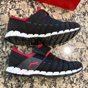 Puma Black and Pink Athletic Shoes